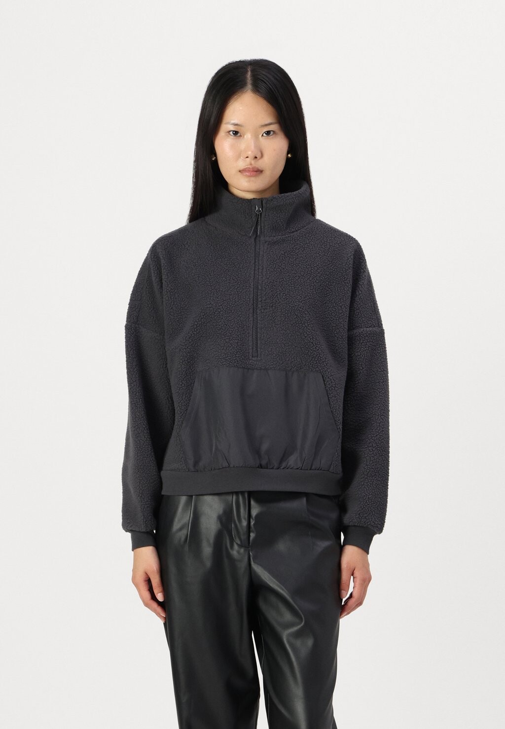 

Флисовый джемпер ONLLIA LIFE HALF ZIP ONLY, темно-серый