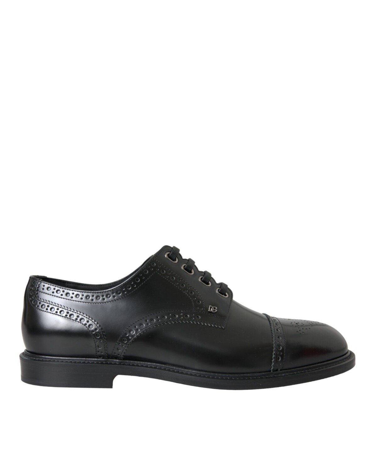 

Черные кожаные туфли Oxford Wingtip Derby Dolce & Gabbana