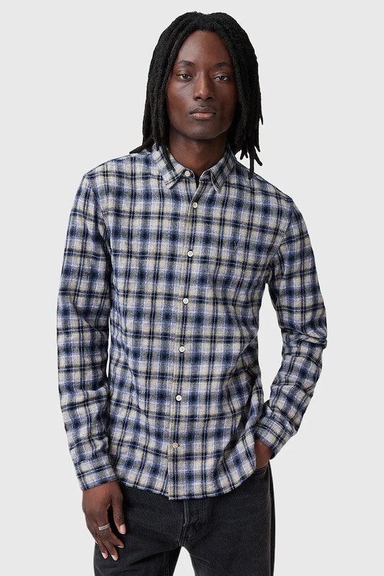 

Хлопковая рубашка ORIN Allsaints, мультиколор