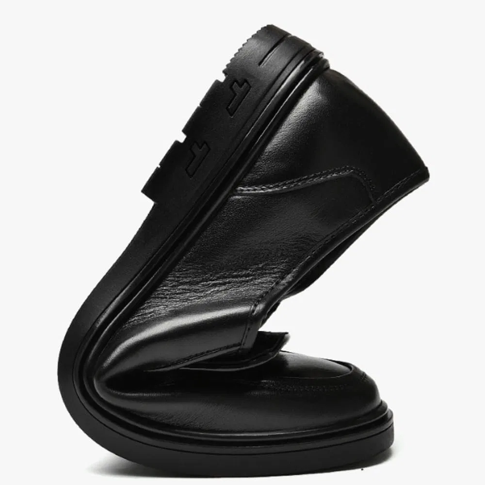 Лоферы кожаные Loafers & Slip-Ons Black UOPYNE — фото 2