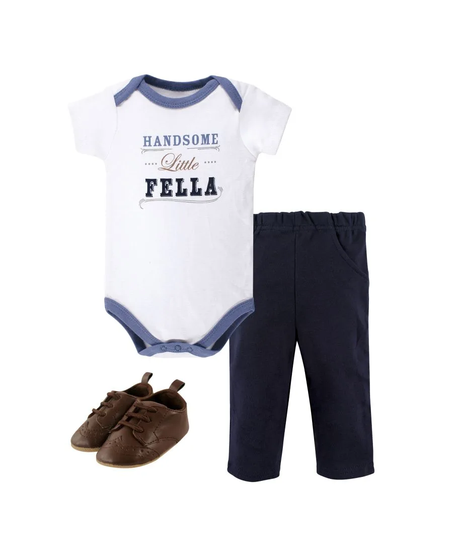 Комплект детской одежды Treasure Cotton из 3 предметов, включающий обувь Little Treasure, мультиколор