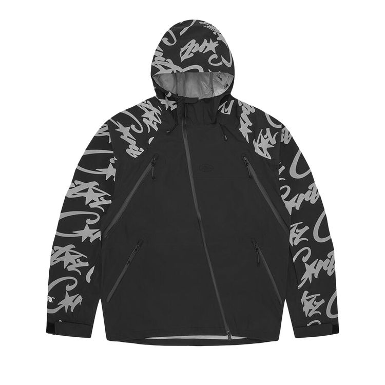 

Куртка Corteiz Elitework Shell Jacket V2 'Black', черный