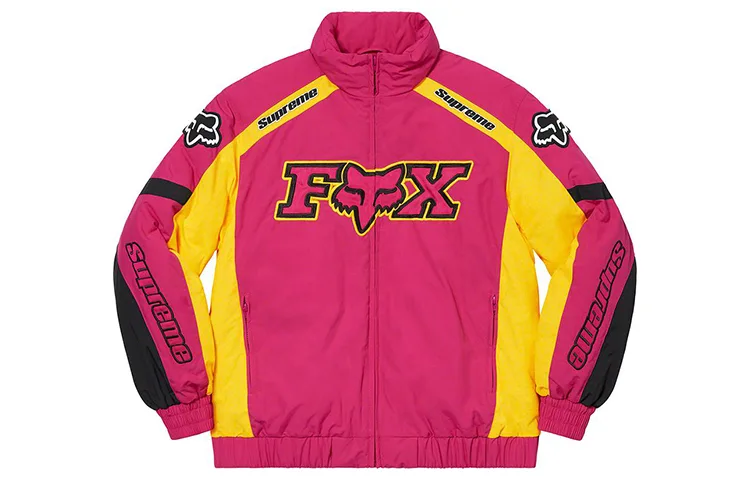 Куртка Fox Racing Puffy Supreme, Yellow Red Patchwork