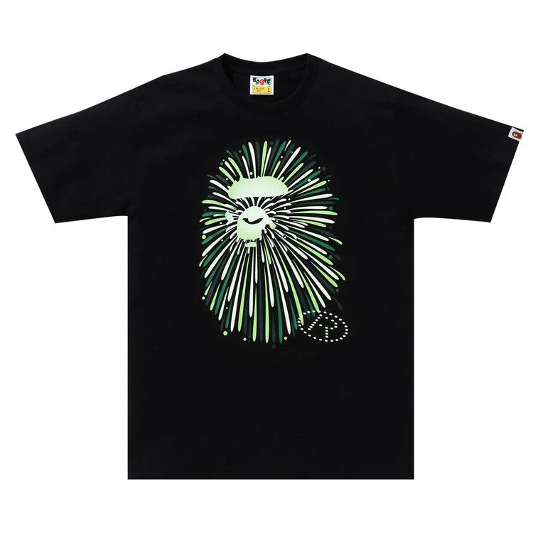 

Футболка BAPE Ape Head Firework Tee #1, Black/Green