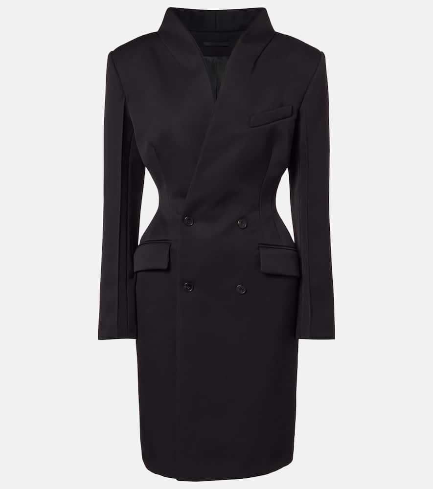 

Мини-платье из крепа Wardrobe.NYC, Black