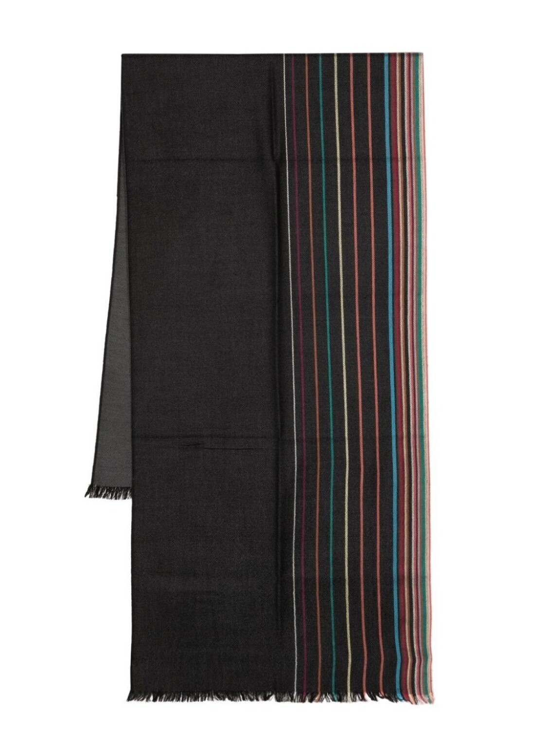 

Paul Smith шарф из смеси шерсти и шелка, черный