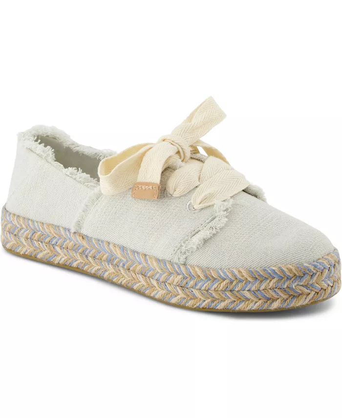 Женские шнурованные эспадрильи Carolina TOMS, белый