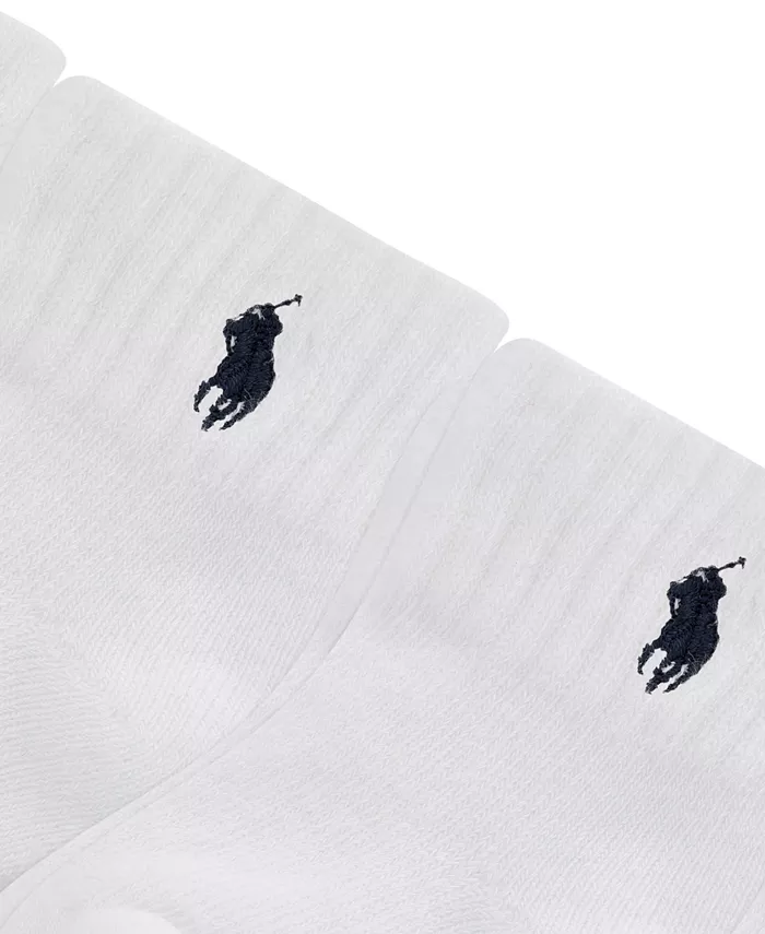 Детские носки Baby Sport Quarter Socks для мальчиков, набор 6 пар Polo Ralph Lauren, белый — фото 2