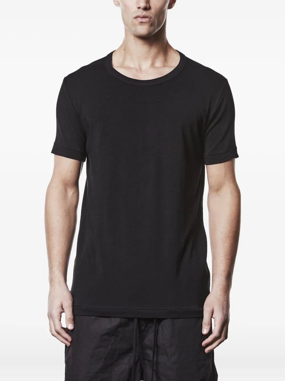 

Футболка из хлопка с выделенными швами Thom Krom, черный