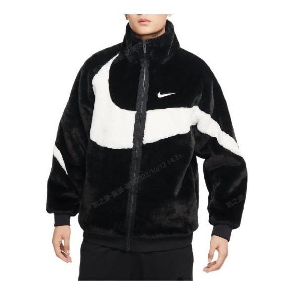 

Куртка Nike Big Swoosh Fur Jacket 'Black', черный