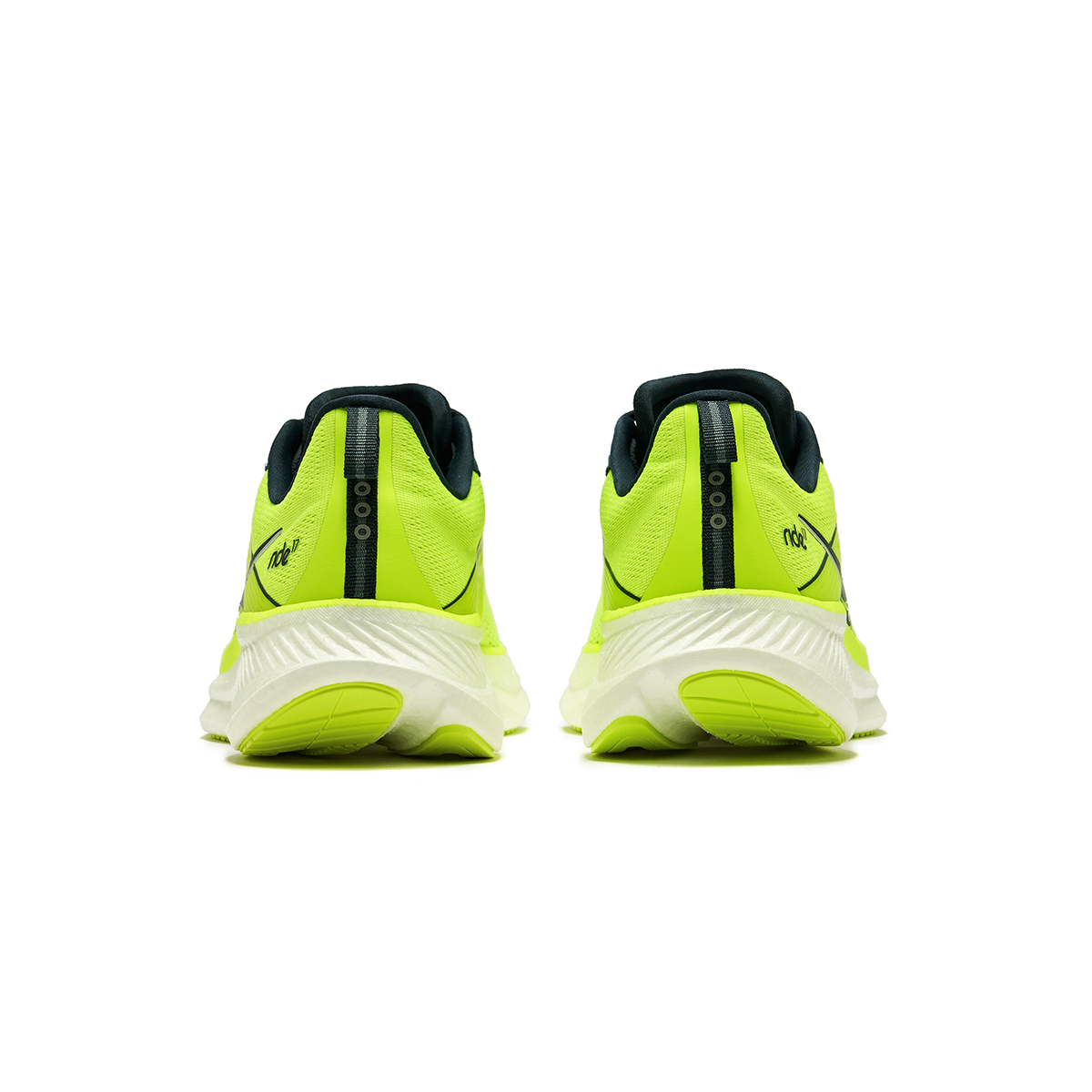 Современные мужские кроссовки Saucony RIDE 17 для тренировок и бега с амортизацией, устойчивые к истиранию, дышащие, неоново-зеленые и синие — фото 4