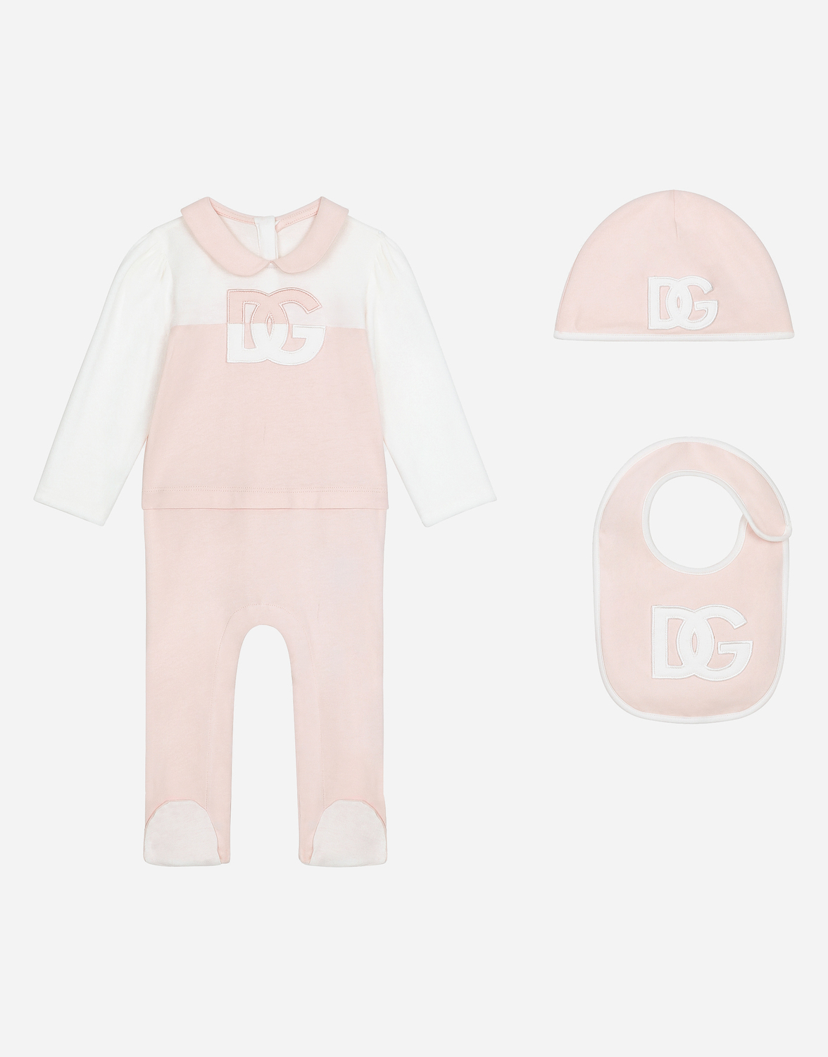 

Подарочный набор из трех предметов из джерси Dolce&Gabbana, розовый