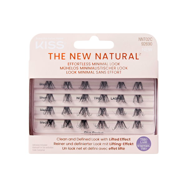 

Искусственные ресницы, пучки, 1 упаковка. Kiss The new natural