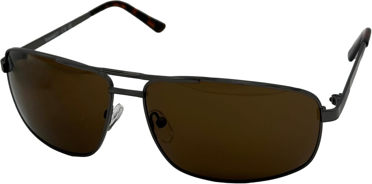 

Солнцезащитные очки Timberland, мужские, прямоугольные, с металлическим корпусом, коричневые линзы, TB7208 8E