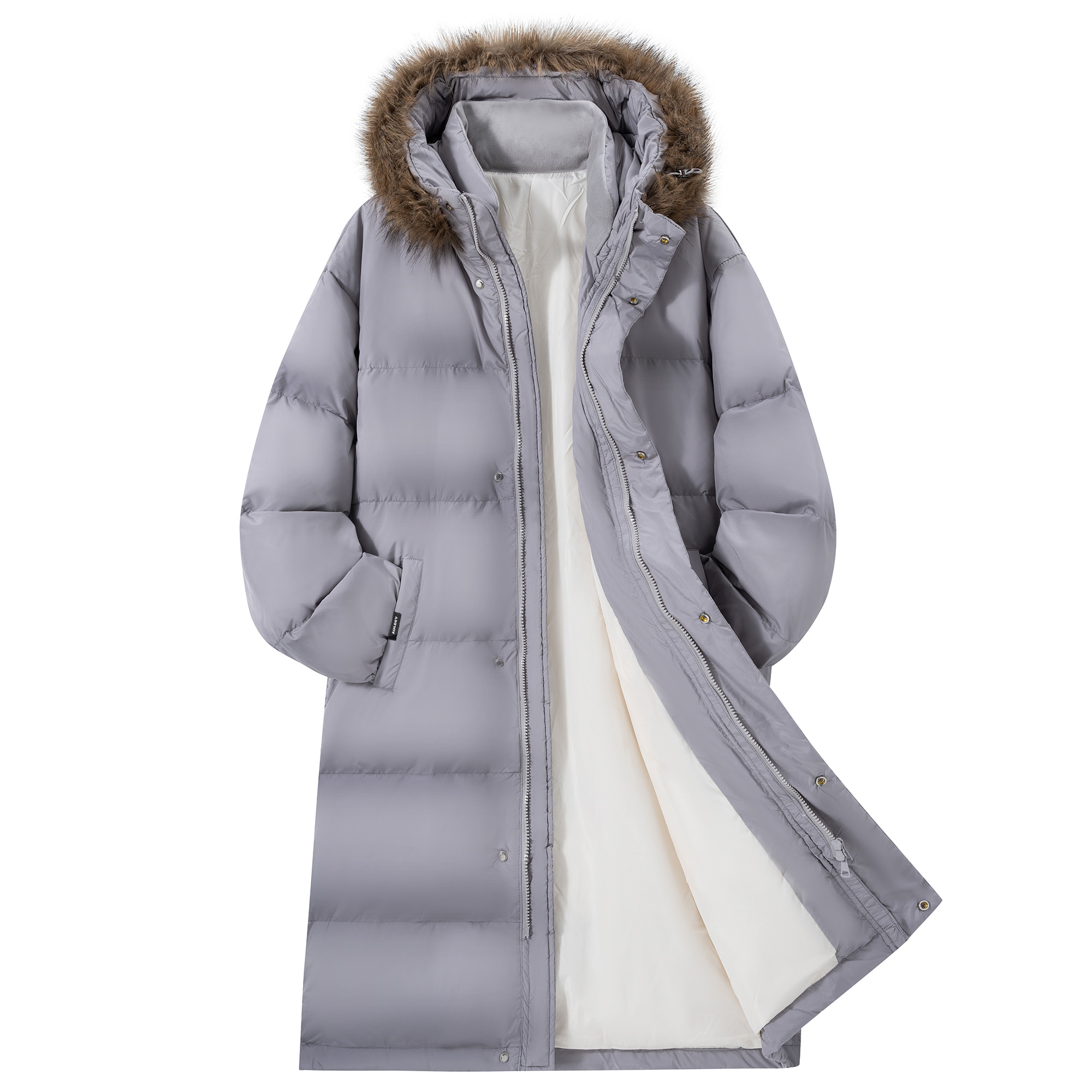 

Пуховик Unisex Hooded Thickened AULDEY, серый