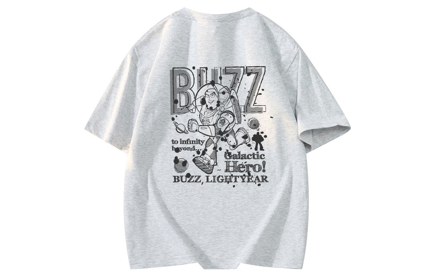 

Футболки унисекс с круглым вырезом, узкий прямой крой Disney, белый heather серый