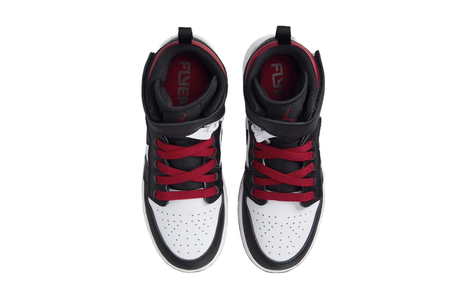 Баскетбольные кроссовки Air 1 Kids женские Jordan, черный/красный — фото 4