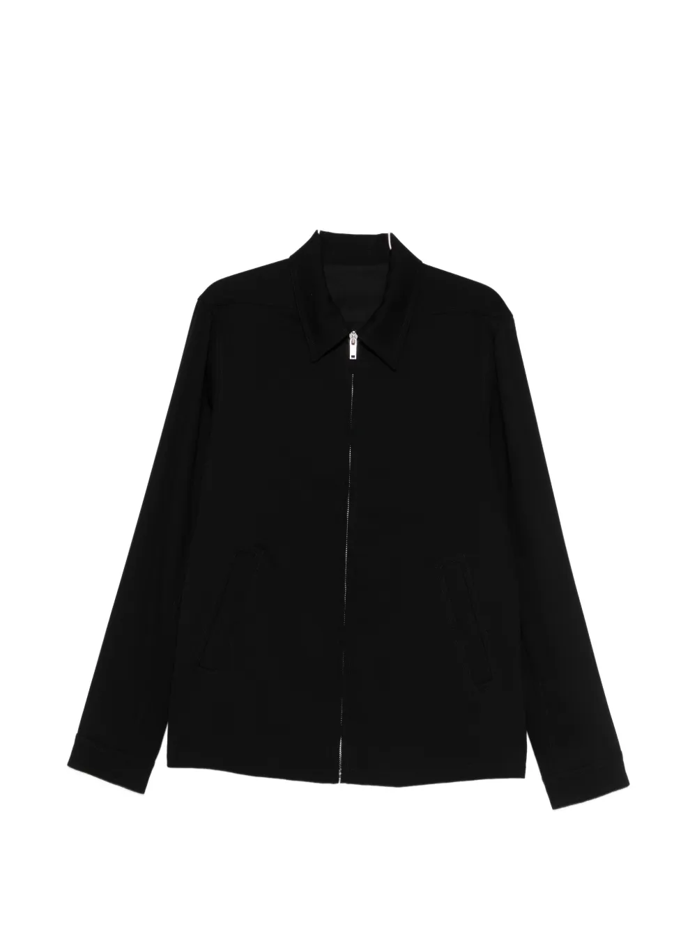 

Бомбер с заостренным воротником и длинными рукавами Rick Owens, черный