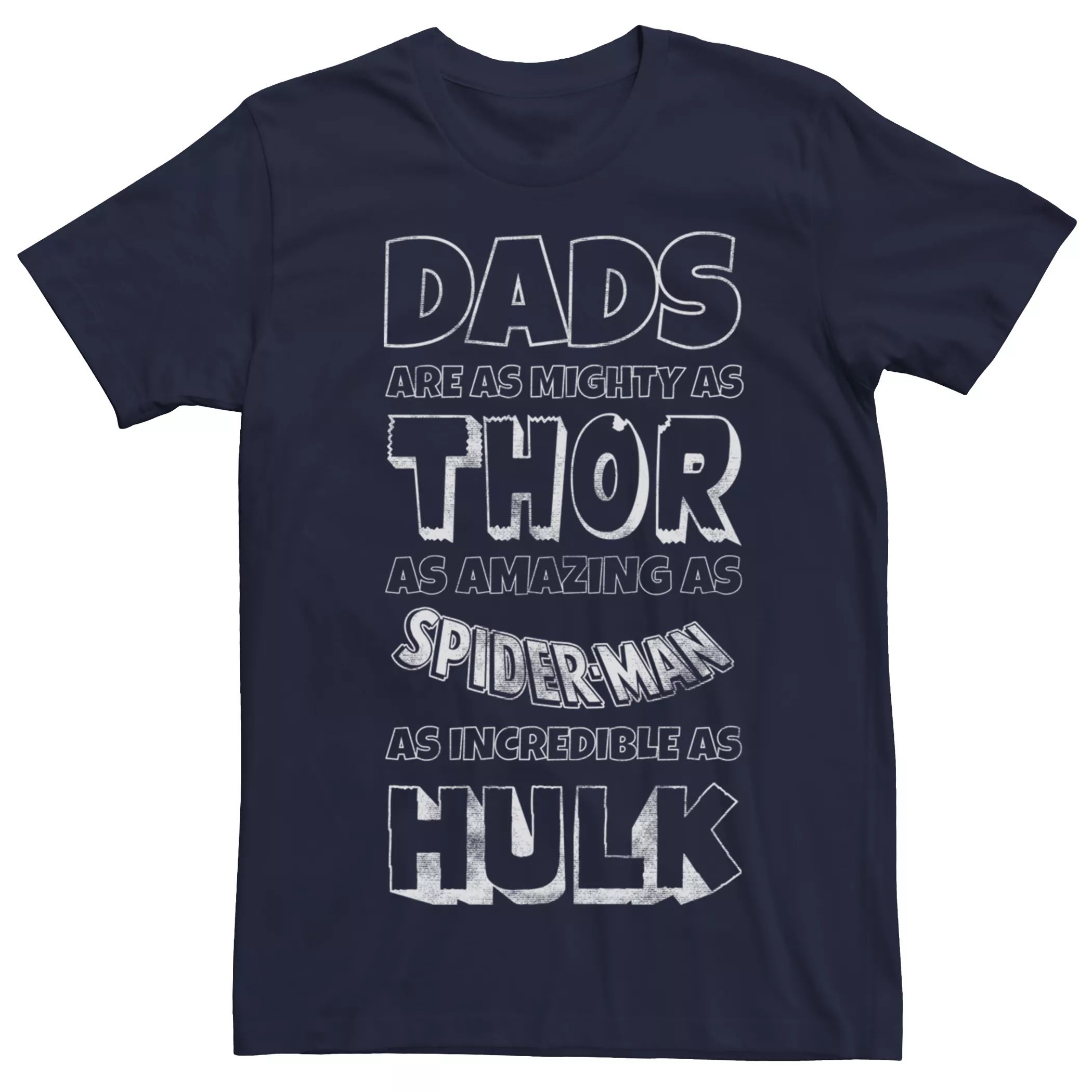 

Мужская футболка в стиле ретро с героями комиксов Marvel Dads Hero Traits Licensed Character