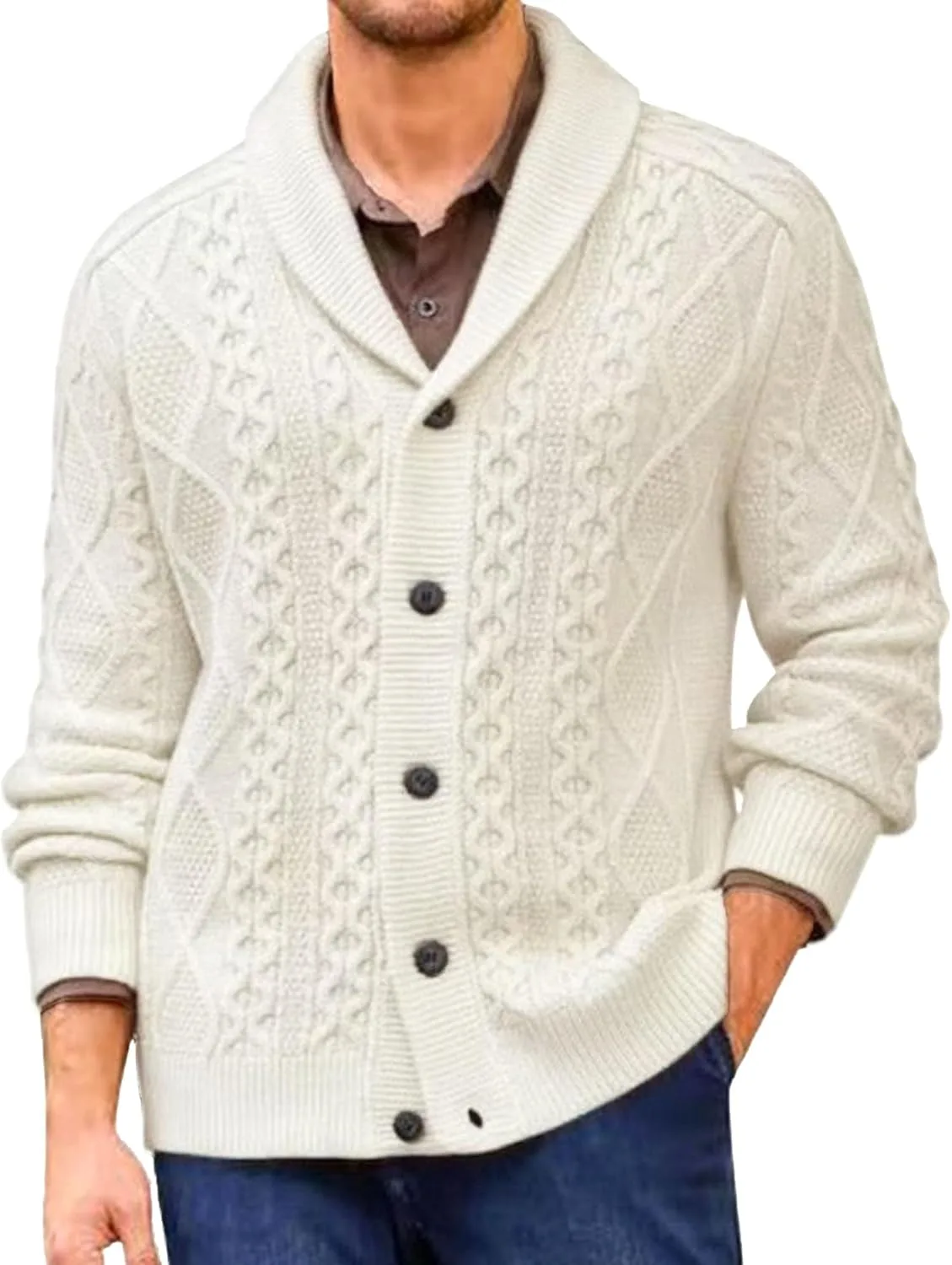 

Мужской кардиган с V-образным вырезом Maiyifu-GJ