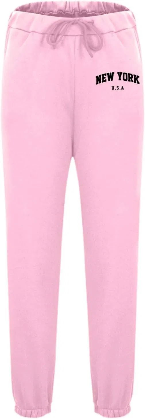 Мужской спортивный костюм с принтом, Generic, New York-light Pink — фото 4
