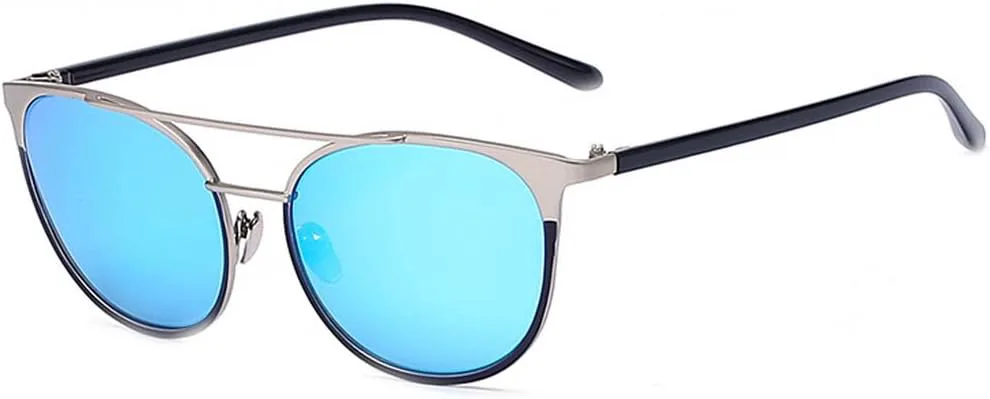 

Женские дизайнерские солнцезащитные очки OWL, металлические, модные, в стиле «кошачий глаз», авиаторы, ретро, ​​зеркальные и с дымчатыми линзами, 86026 Blue Mirror