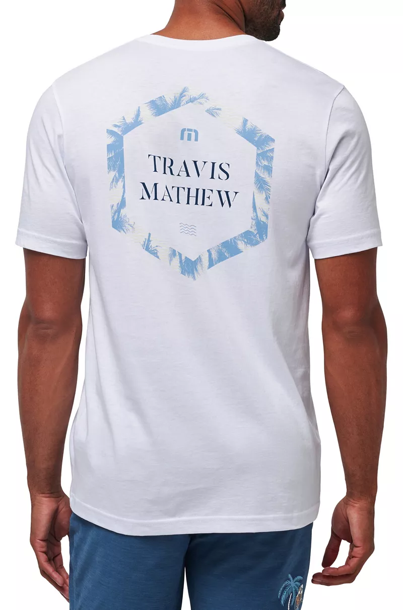 

Мужская футболка для гольфа TravisMathew Ocean Level, белый