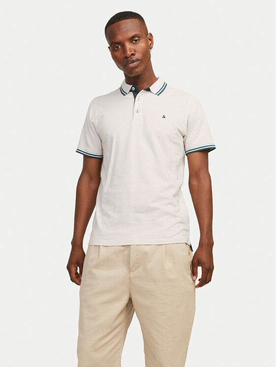 

Рубашка поло облегающего кроя Paulos 12136668 Jack&Jones, бежевый