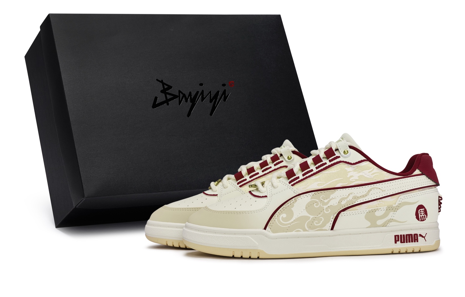 

Caven 30 Year Of Horse 811 Manufacturing, Long Song Running, специальная коробка, нескользящие низкие кроссовки PUMA, красный белый желтый