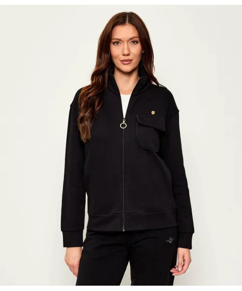 

Толстовка Regular fit Aeronautica Militare, черный