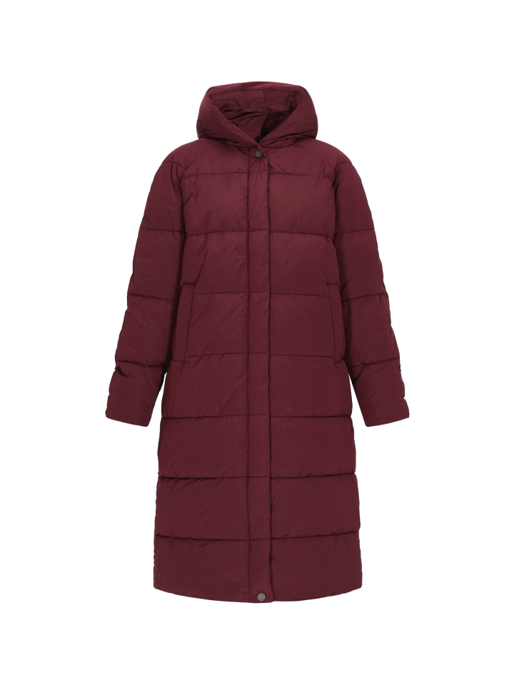 

DreiMaster Женское пальто винно-красного цвета