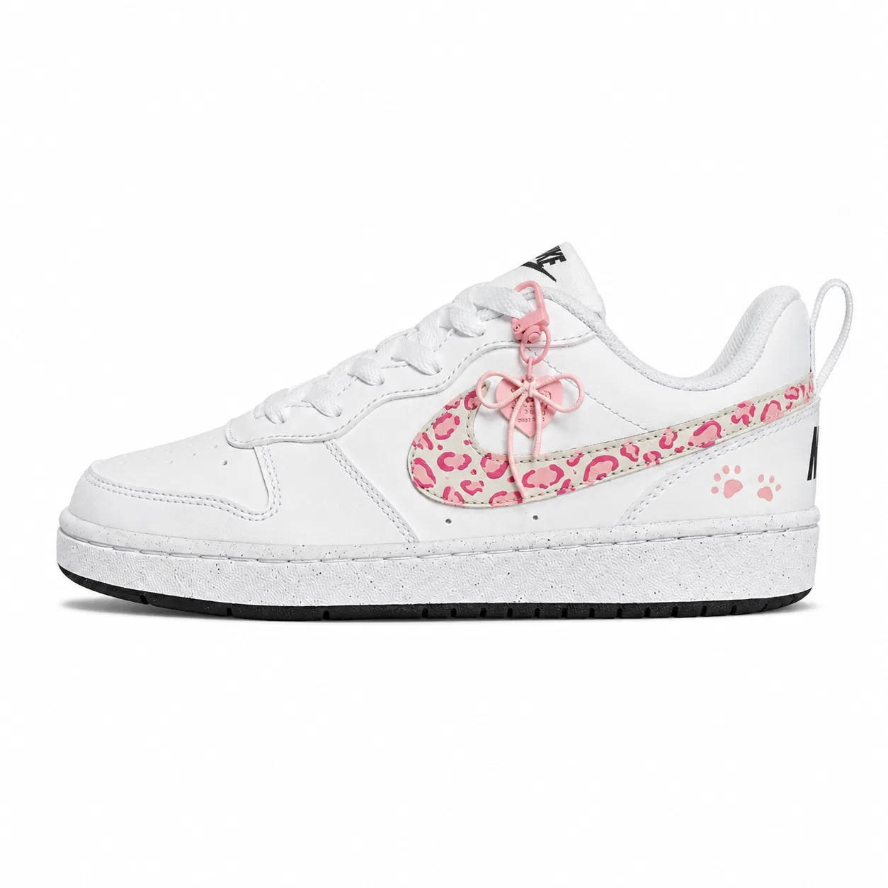 Кроссовки для скейтбординга Nike Court Borough Sweetheart Leopard Print White — фото 3