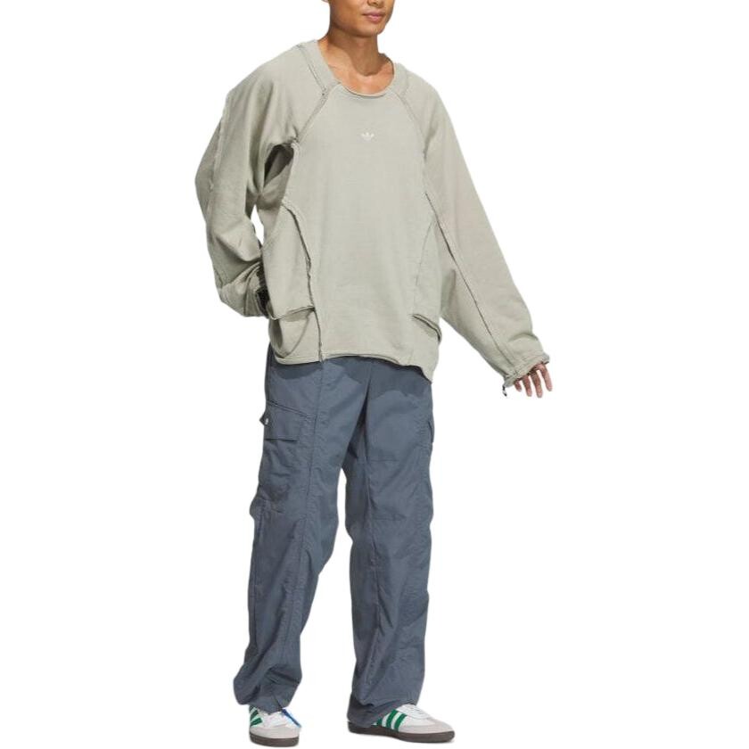KR OP Co-branded Model Cargo Pants Men Grey Adidas Originals, серый — фото 2