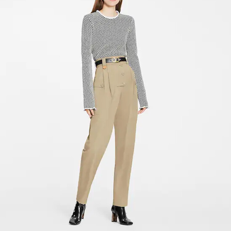 Новые квартальные продукты LV Casual Pants Women's Brown Louis Vuitton — фото 2