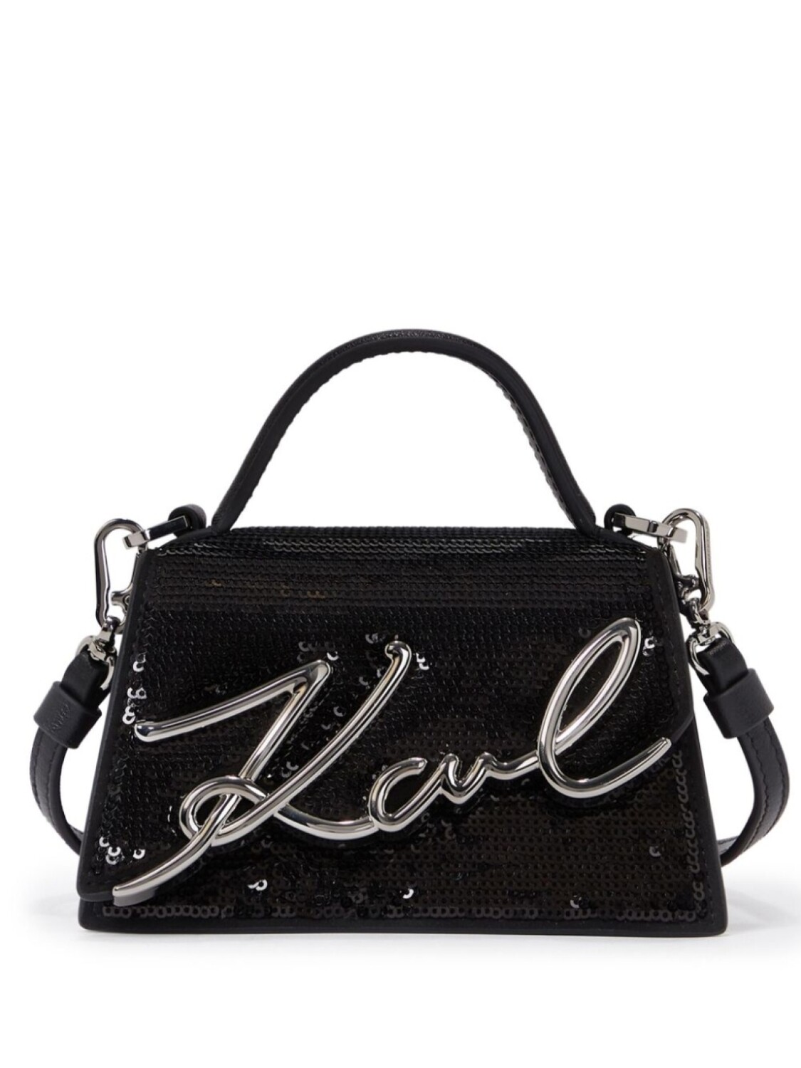 

Karl Lagerfeld сумка-тоут K/Signature 2.0 с пайетками, черный