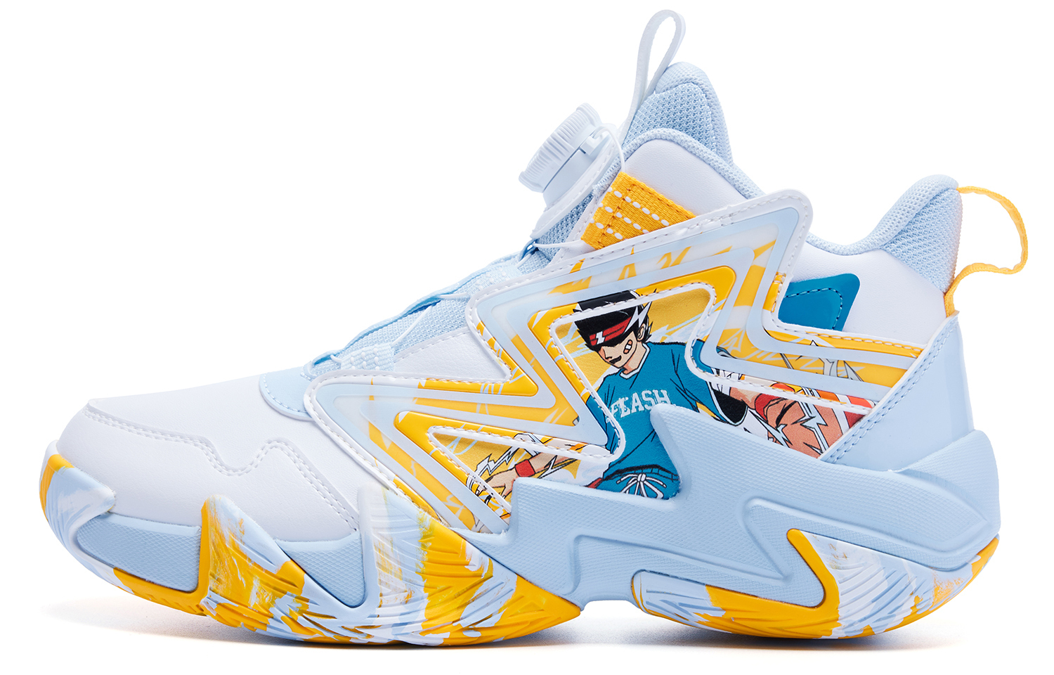 

QIAODAN Низкие детские баскетбольные кроссовки White Blue для подростков