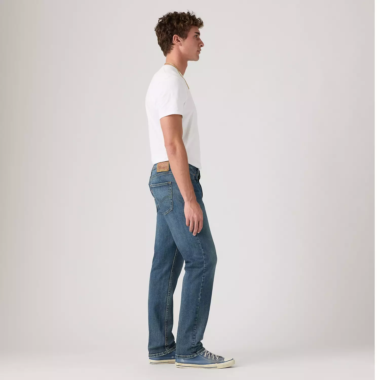 Мужские джинсы прямого кроя 514 Levi's, цвет Loud Opinions - Dark Wash - Stretch — фото 3