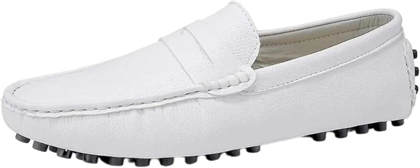 Лоферы мужские Adhdyuud Penny Loafers, белый