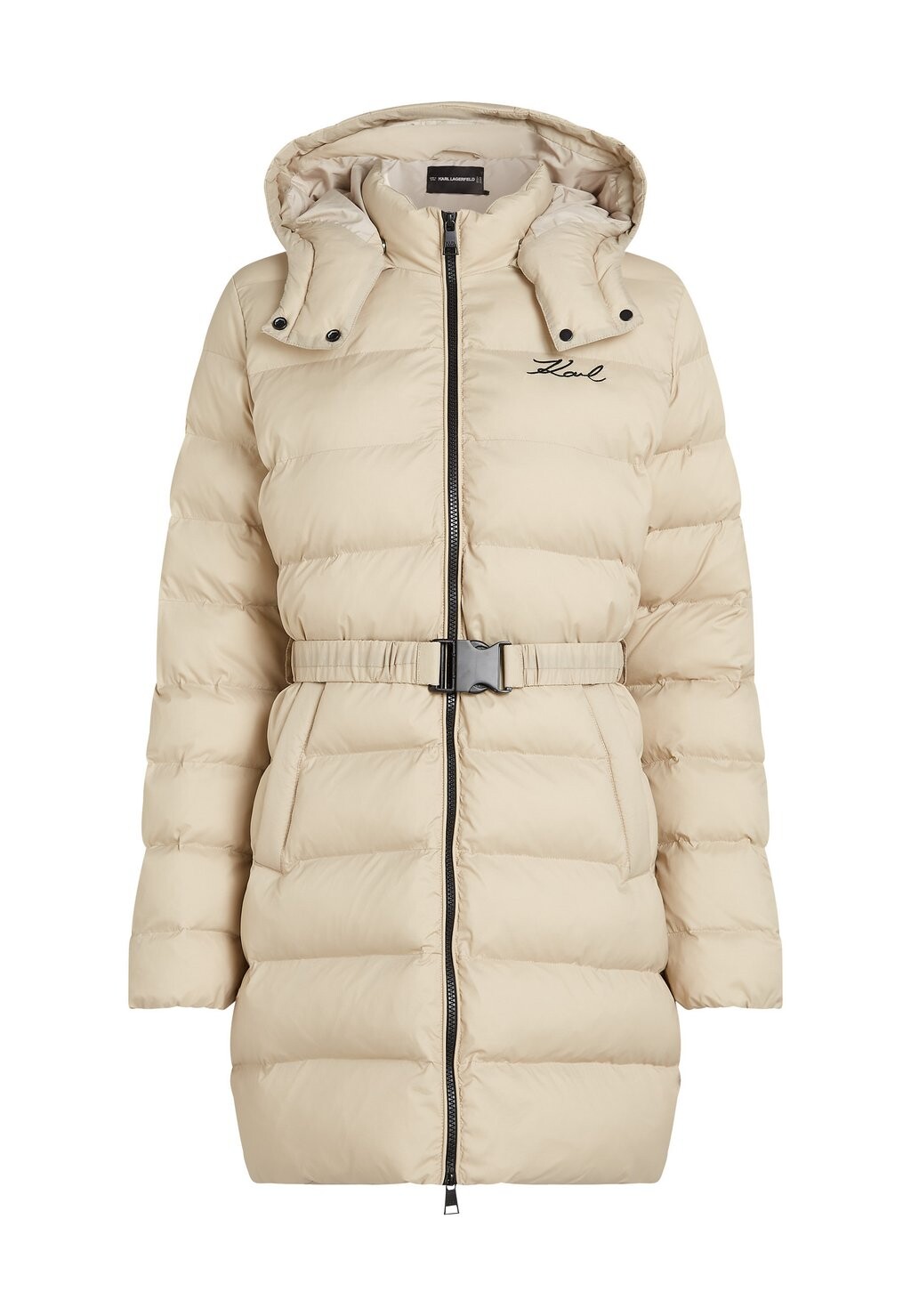 

Зимнее пальто LIGHTWEIGHT LONG PUFFER KARL LAGERFELD, бежевый