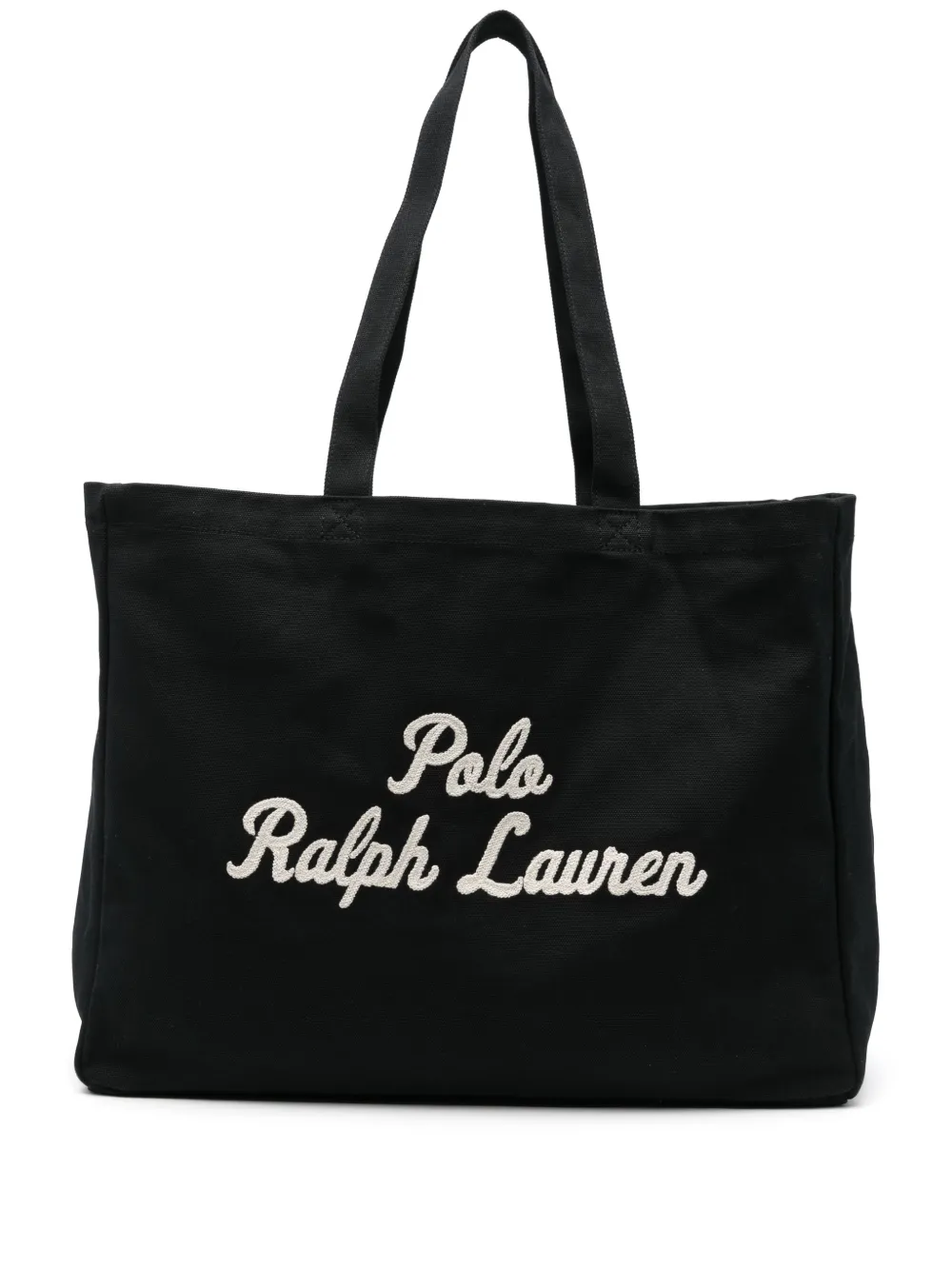 

Сумка-шоппер с вышитым логотипом POLO RALPH LAUREN, черный