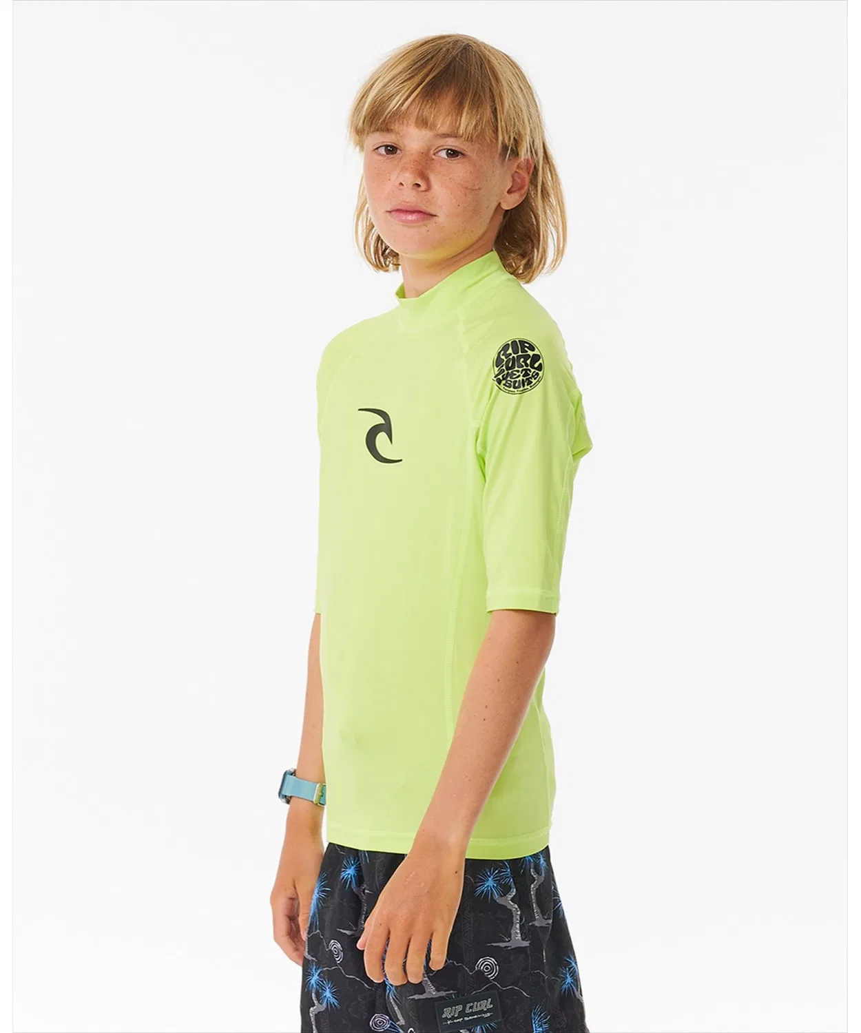 Рашгард Rip Curl K Brand Wave UPF S/S-Boy, полурукав, оранжевый — фото 3