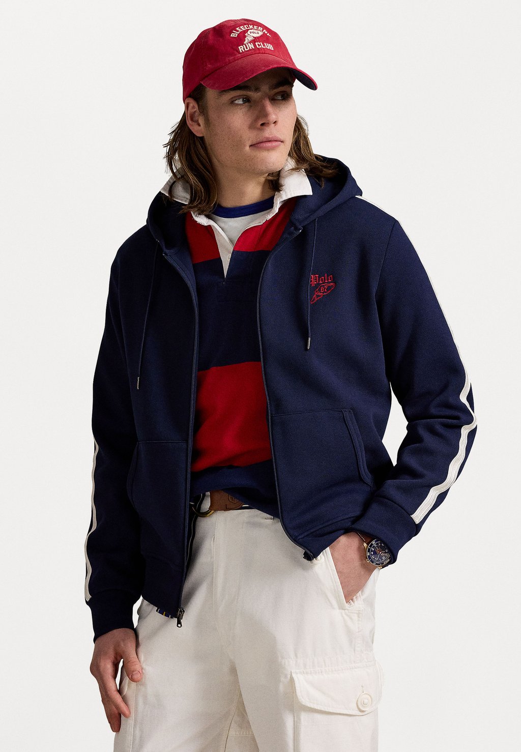 

Толстовка на молнии LONG SLEEVE Polo Ralph Lauren, темно-синий