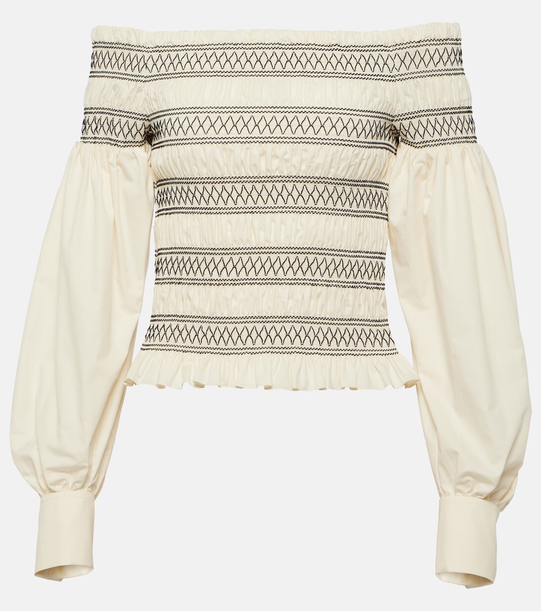 

Хлопковый топ в полоску walk Max Mara, мультиколор