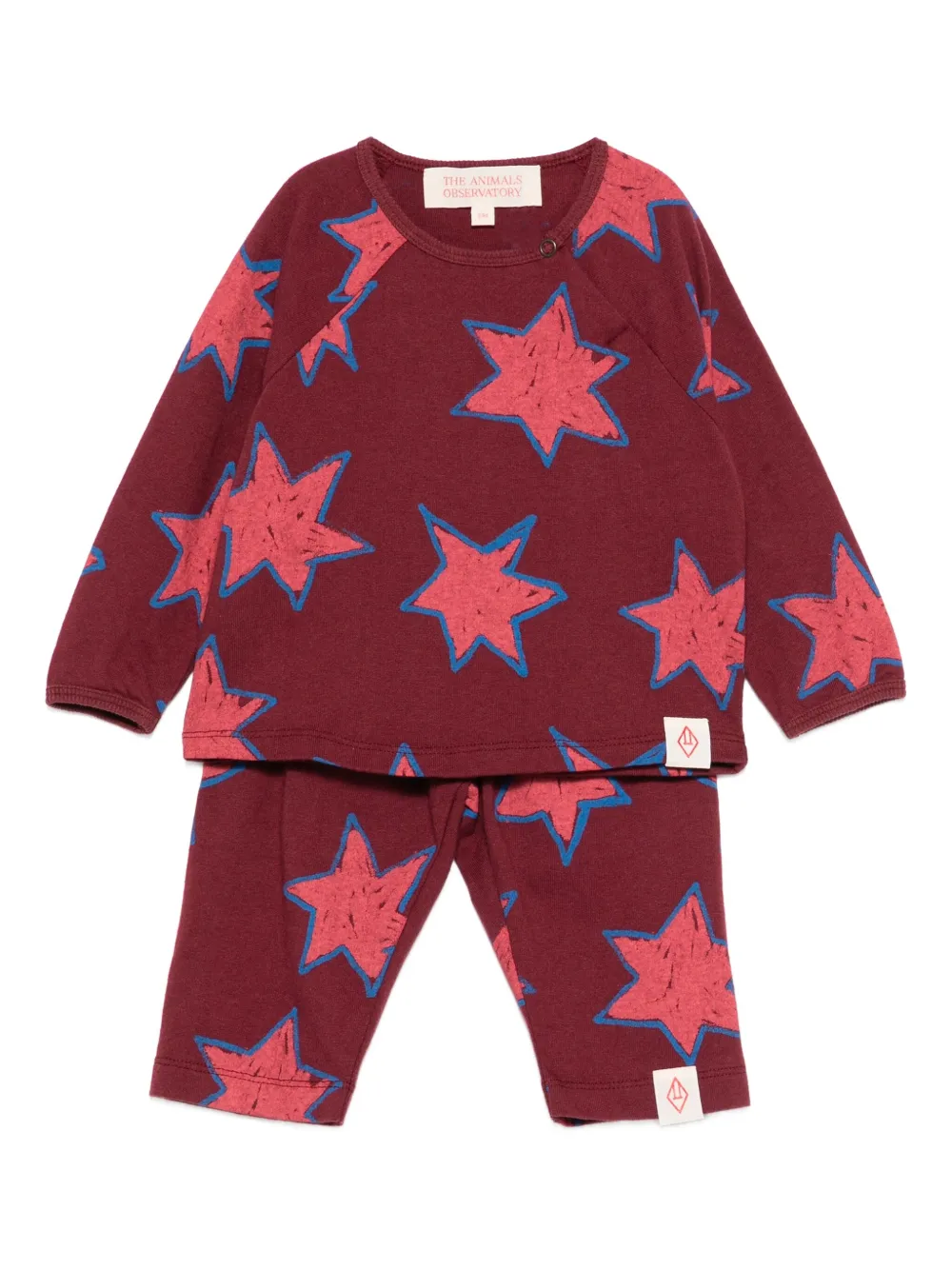 

Комплект Daug из топа и брюк The Animals Observatory, красный