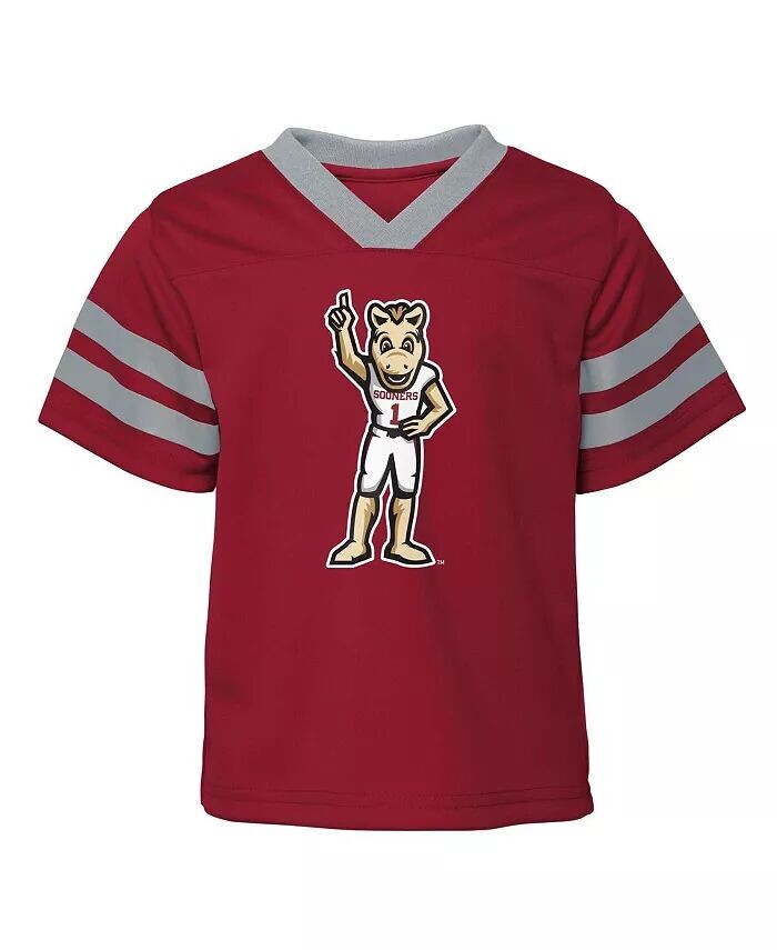 Комплект из двух предметов: майка и штаны Crimson Oklahoma Sooners для мальчиков и девочек Red Zone Outerstuff — фото 2