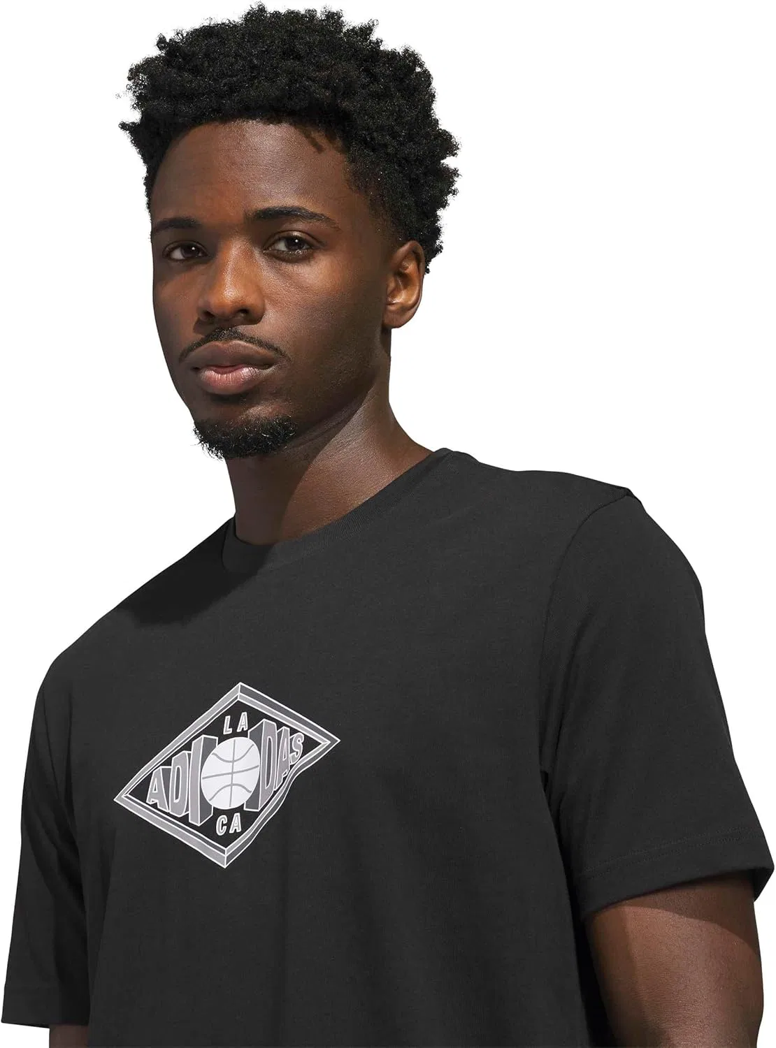 Футболка Adidas Men's Los Angeles Vibes Graphic, черный — фото 4