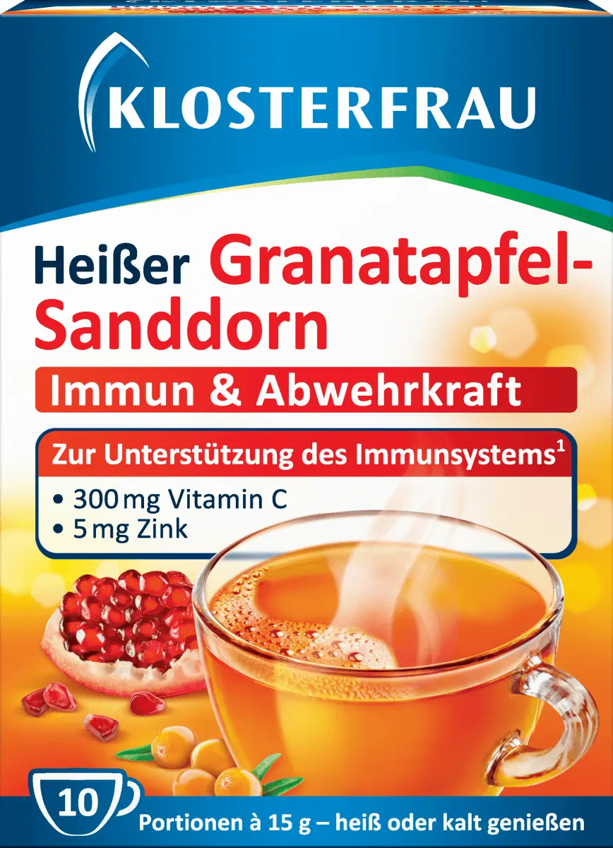 

Горячий напиток "Гранат и облепиха" в пакетиках для горячего напитка 10 шт. 150г. Klosterfrau