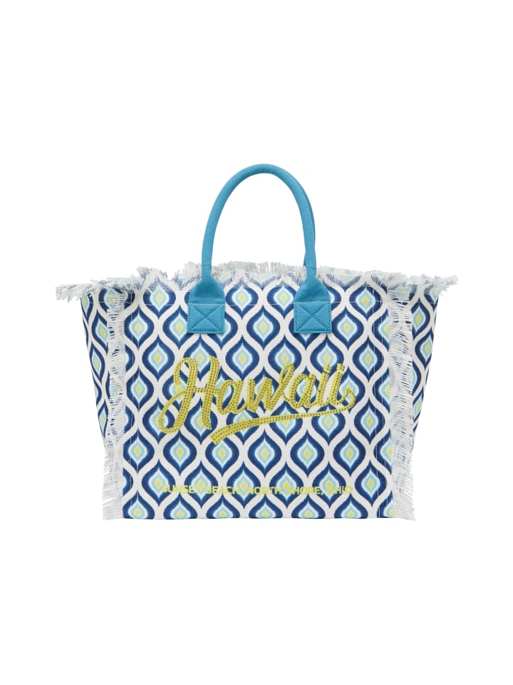 

Женская сумка-тоут синего цвета IZIA