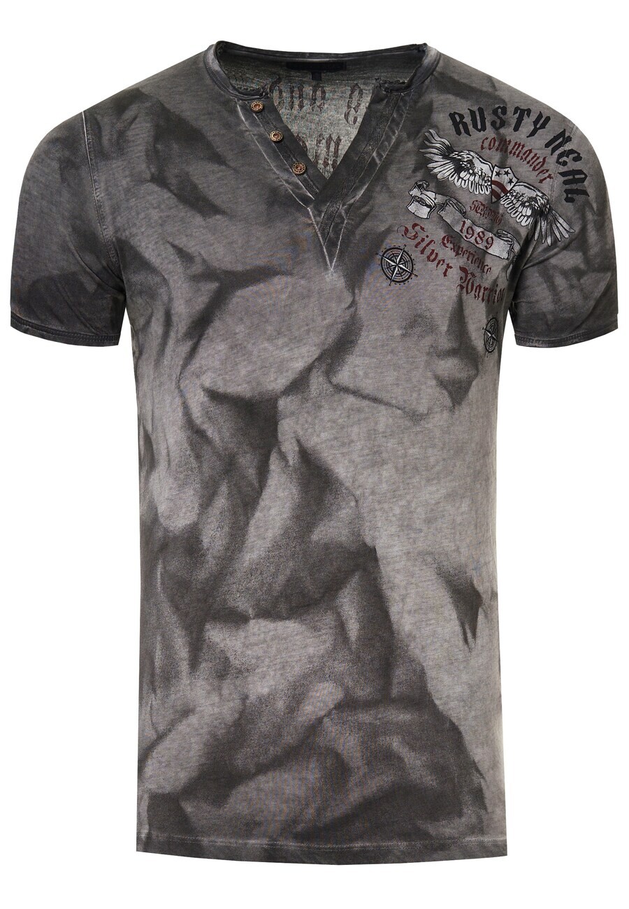 

Классическая футболка Rusty Neal Shirt, цвет grey/dark grey
