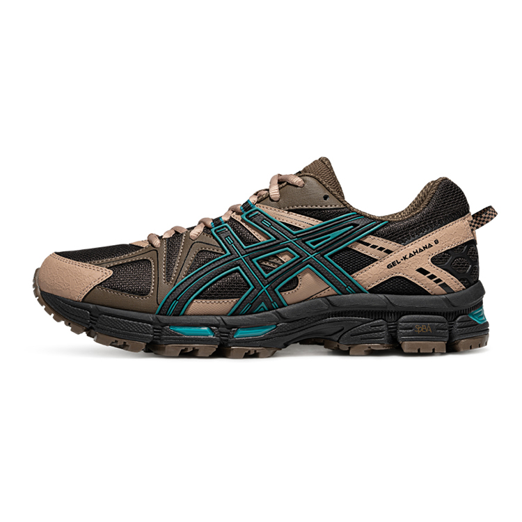 

ASICS Кроссовки Gel Kahana 8 с амортизацией, дышащими и эластичными низкими кроссовками, цвет черный кофе, мужские